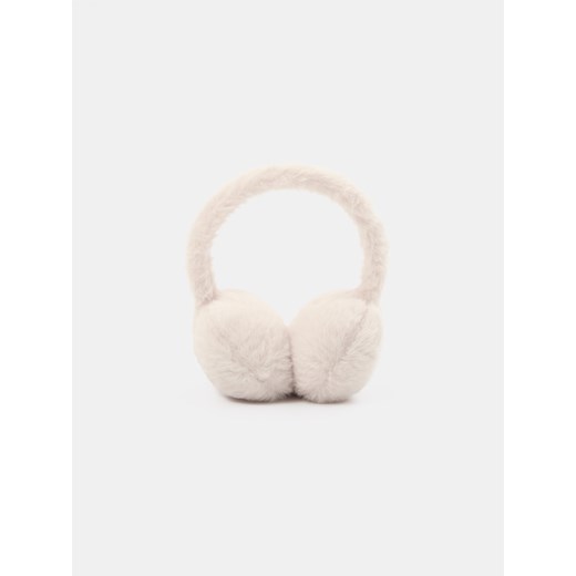 Sinsay - Nauszniki z imitacji futerka - beżowy Sinsay One Size Sinsay