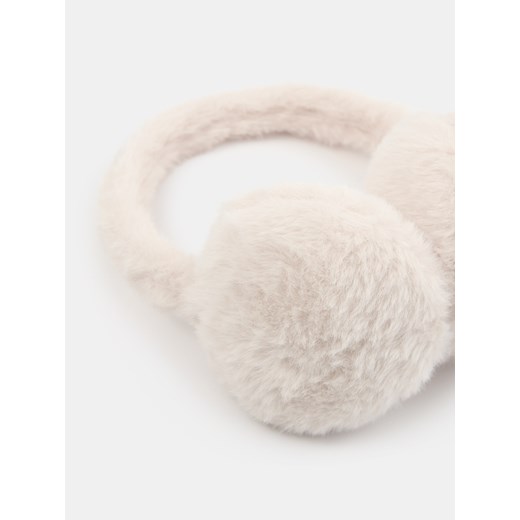 Sinsay - Nauszniki z imitacji futerka - beżowy Sinsay One Size Sinsay