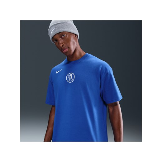 Męski T-shirt piłkarski Nike Total 90 Chelsea F.C. - Niebieski ze sklepu Nike poland w kategorii T-shirty męskie - zdjęcie 185841559