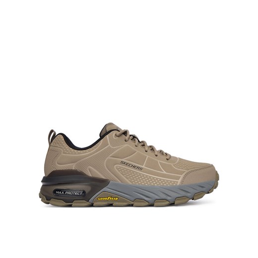 Trekkingi Skechers Max Protect 237672 TPBK Brązowy ze sklepu eobuwie.pl w kategorii Buty trekkingowe męskie - zdjęcie 185841687