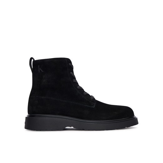 Trzewiki Calvin Klein Combat Ess Lace Up Zip Boot Su YM0YM01371 Czarny ze sklepu eobuwie.pl w kategorii Buty zimowe męskie - zdjęcie 185841746