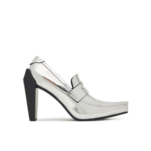 Półbuty United Nude Gem Loafer Hi 1095514116 Srebrny ze sklepu eobuwie.pl w kategorii Czółenka - zdjęcie 185841769