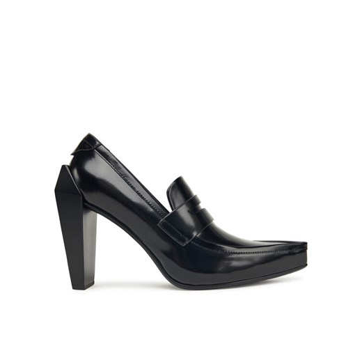 Półbuty United Nude Gem Loafer Hi 1095501119 Czarny ze sklepu eobuwie.pl w kategorii Czółenka - zdjęcie 185841787