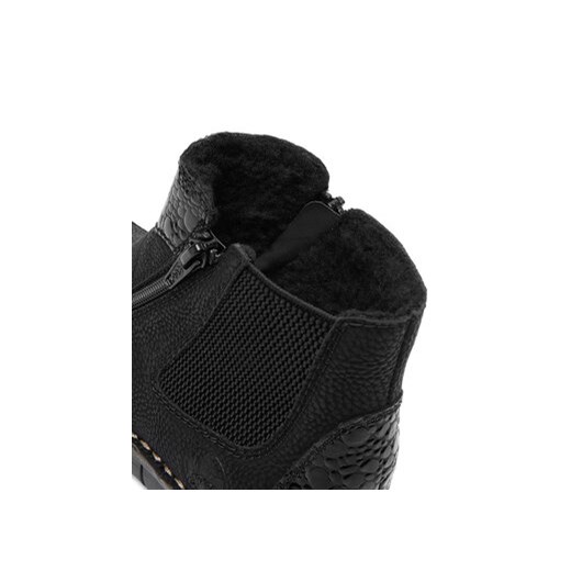 Botki Rieker 73355-00 Czarny Rieker 37 eobuwie.pl