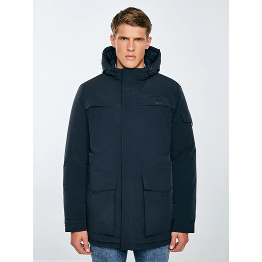 Kurtka męska z wypełnieniem granatowa Lob 404 ze sklepu Big Star w kategorii Kurtki męskie - zdjęcie 185842736
