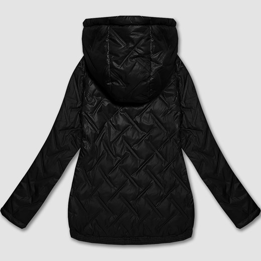 Lekka kurtka damska plus size z kapturem S'West czarna (B8558-1) Goodlookin.pl 48 goodlookin.pl