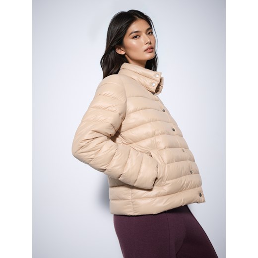 Mohito - Pikowana beżowa kurtka - beżowy Mohito 40 Mohito