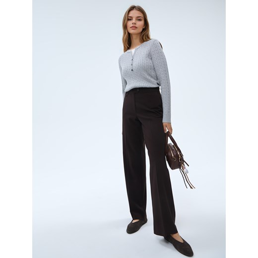 Mohito - Szary sweter z wiskozą - szary Mohito XXL Mohito