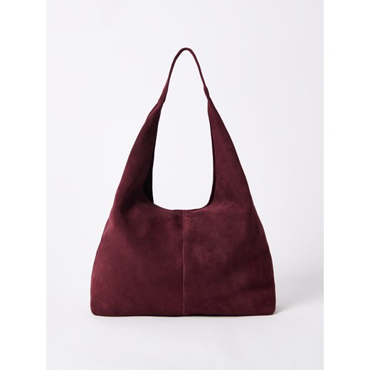 Mohito - Skórzana torebka - kasztanowy ze sklepu Mohito w kategorii Torby Shopper bag - zdjęcie 185846388