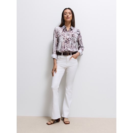 Mohito - Wiskozowa koszula w zwierzęcy print - beżowy ze sklepu Mohito w kategorii Koszule damskie - zdjęcie 185846697
