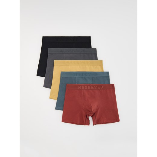 Reserved - 5 pack bokserek Long - karminowy ze sklepu Reserved w kategorii Majtki męskie - zdjęcie 185847256