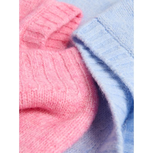 Reserved - Kamizelka z domieszką wełny - różowy Reserved S Reserved