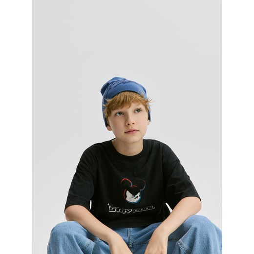 Reserved - Bawełniany t-shirt Mickey Mouse - czarny ze sklepu Reserved w kategorii T-shirty chłopięce - zdjęcie 185847956