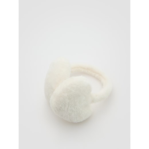 Reserved - Puszyste nauszniki - złamana biel Reserved ONE SIZE Reserved