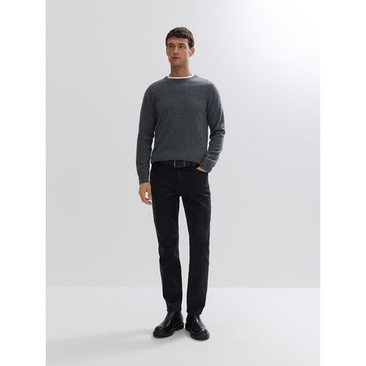 Reserved - Sweter z wełny merino - szary Reserved S Reserved