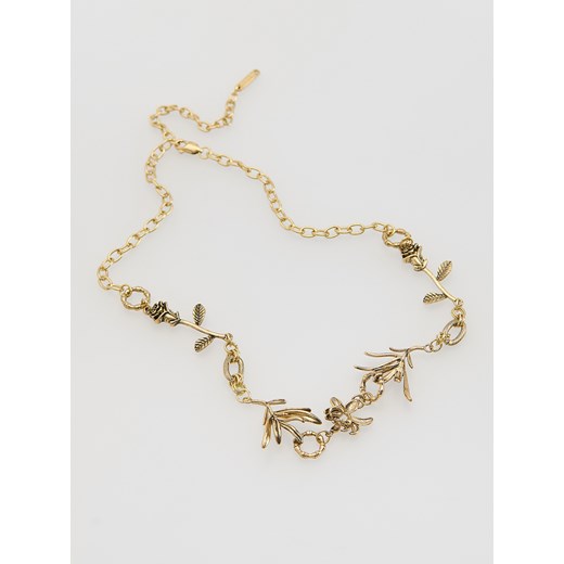 Reserved - Naszyjnik z różami - złoty Reserved ONE SIZE Reserved