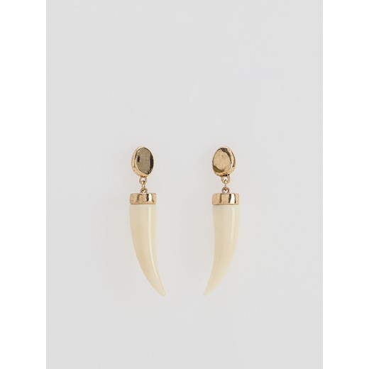 Reserved - Kolczyki z zawieszkami - złamana biel Reserved ONE SIZE Reserved