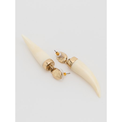 Reserved - Kolczyki z zawieszkami - złamana biel Reserved ONE SIZE Reserved