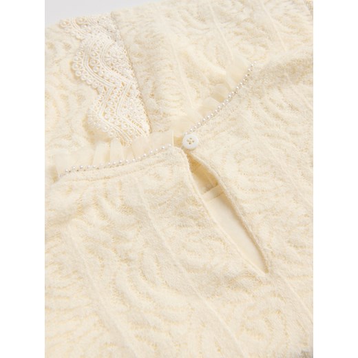 Reserved - Ażurowa bluzka - kremowy Reserved 152 (11 lat) Reserved