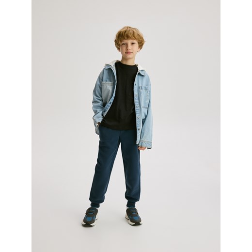 Reserved - Bawełniany longsleeve 3 pack - ciemnoszary Reserved 140 (9 lat) Reserved