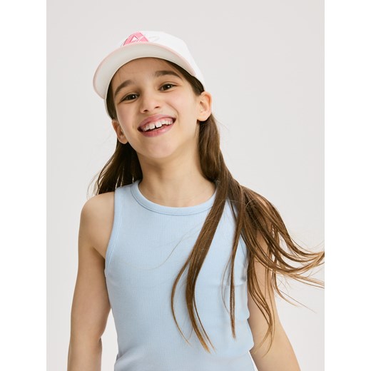 Reserved - Prążkowany top - jasnoniebieski ze sklepu Reserved w kategorii Bluzki dziewczęce - zdjęcie 185849985