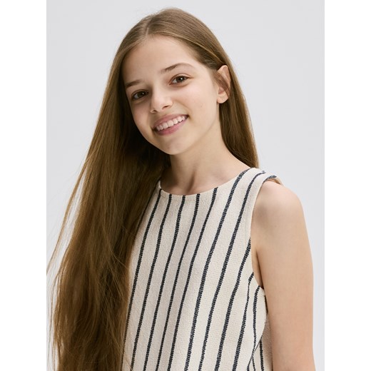 Reserved - Dzianinowy top na ramiączkach - wielobarwny ze sklepu Reserved w kategorii Bluzki dziewczęce - zdjęcie 185850087