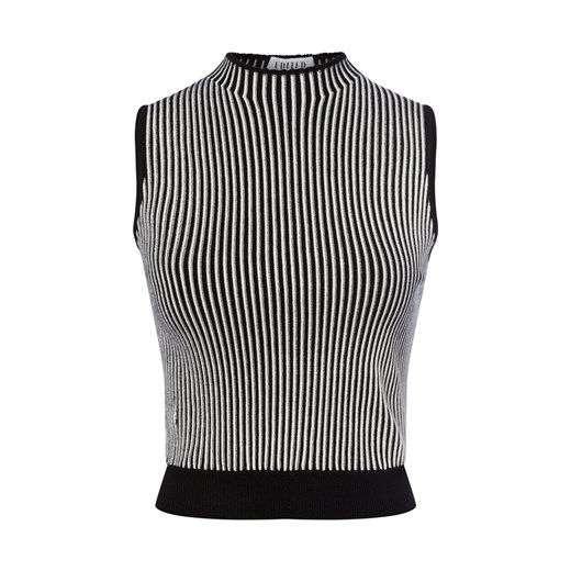 EDITED Damski top z dzianiny - Quirine Kobiety czarny w paski ze sklepu vangraaf w kategorii Bluzki damskie - zdjęcie 185851075