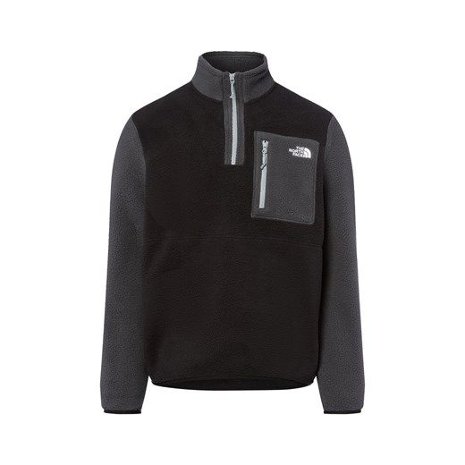 The North Face Męski sweter z polaru Mężczyźni czarny jednolity ze sklepu vangraaf w kategorii Bluzy męskie - zdjęcie 185851096