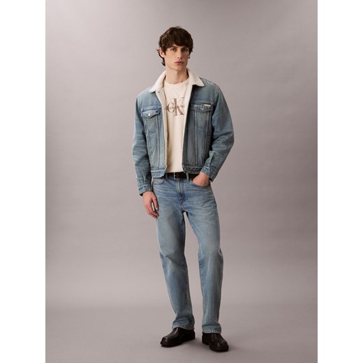Calvin Klein Jeans Koszulka męska Mężczyźni Bawełna biały wzorzysty ze sklepu vangraaf w kategorii T-shirty męskie - zdjęcie 185851229