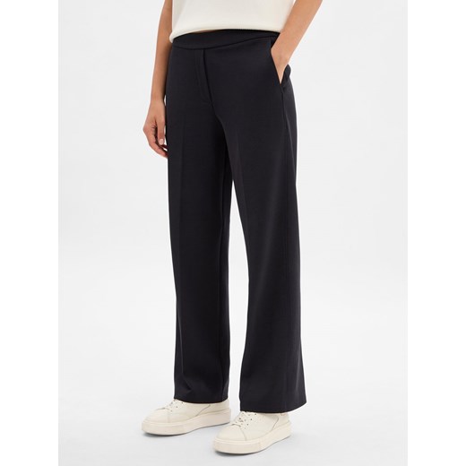 Marc O'Polo Spodnie Kobiety Bawełna granatowy jednolity ze sklepu vangraaf w kategorii Spodnie damskie - zdjęcie 185851278