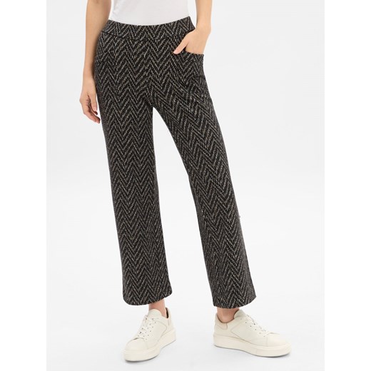 TONI Spodnie - Sue Kobiety czarny wzorzysty ze sklepu vangraaf w kategorii Spodnie damskie - zdjęcie 185851286
