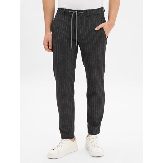 BRAX Spodnie - Phil K Mężczyźni Sztuczne włókno antracytowy w paski 36-34 vangraaf