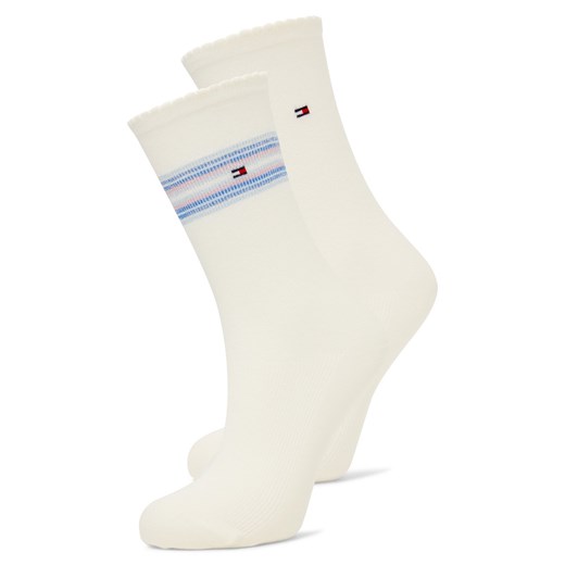 Tommy Hilfiger Skarpety w 2-paku Kobiety drobna dzianina écru jednolity ze sklepu vangraaf w kategorii Skarpetki damskie - zdjęcie 185851315