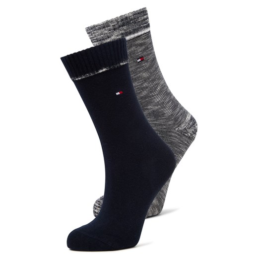 Tommy Hilfiger Skarpety w 2-paku Kobiety drobna dzianina granatowy jednolity ze sklepu vangraaf w kategorii Skarpetki damskie - zdjęcie 185851318