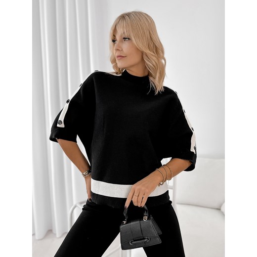 sweter daloria czarny one size ze sklepu UBRA w kategorii Swetry damskie - zdjęcie 185851528