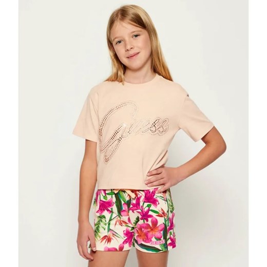 Guess T-shirt | Cropped Fit ze sklepu Gomez Fashion Store w kategorii Bluzki dziewczęce - zdjęcie 185855246