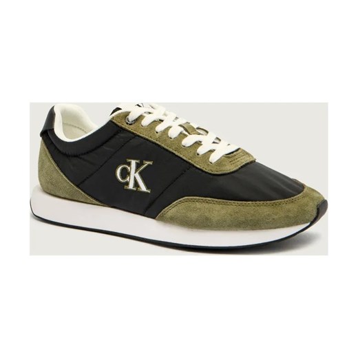 Calvin Klein Sneakersy RETRO | z dodatkiem skóry ze sklepu Gomez Fashion Store w kategorii Buty sportowe męskie - zdjęcie 185855357