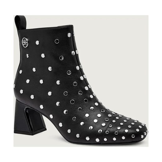 Karl Lagerfeld Skórzane botki na słupku BEATA ze sklepu Gomez Fashion Store w kategorii Botki - zdjęcie 185855367
