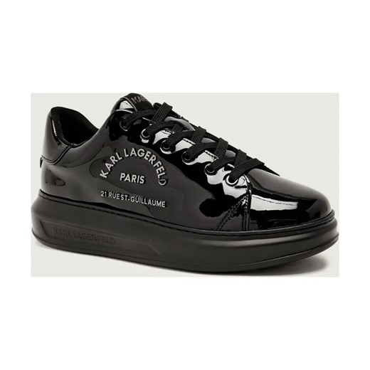Karl Lagerfeld Skórzane sneakersy KAPRI Metal Maison Shine ze sklepu Gomez Fashion Store w kategorii Buty sportowe męskie - zdjęcie 185855415