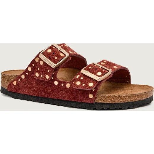 Birkenstock Skórzane klapki Arizona Rivet LEVE ze sklepu Gomez Fashion Store w kategorii Klapki damskie - zdjęcie 185855488