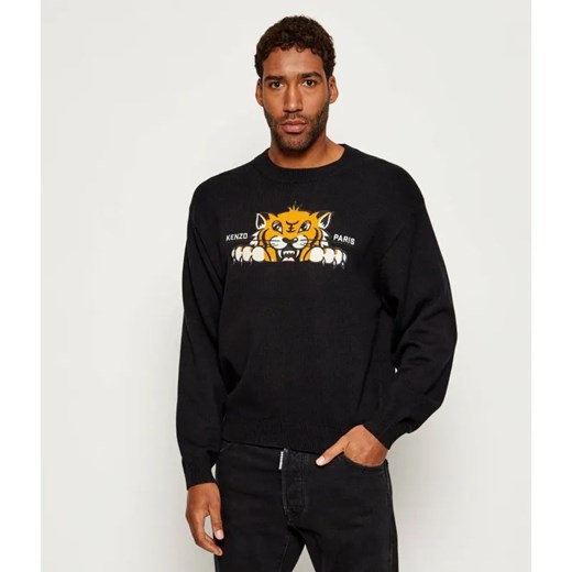 Kenzo Wełniany sweter KENZO HAPPY TIGER | Classic fit ze sklepu Gomez Fashion Store w kategorii Swetry męskie - zdjęcie 185855516