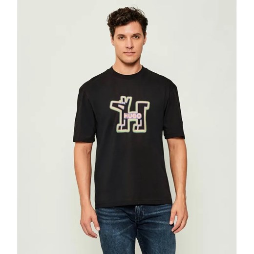 Hugo Blue T-shirt Nedirix | Regular Fit ze sklepu Gomez Fashion Store w kategorii T-shirty męskie - zdjęcie 185855578