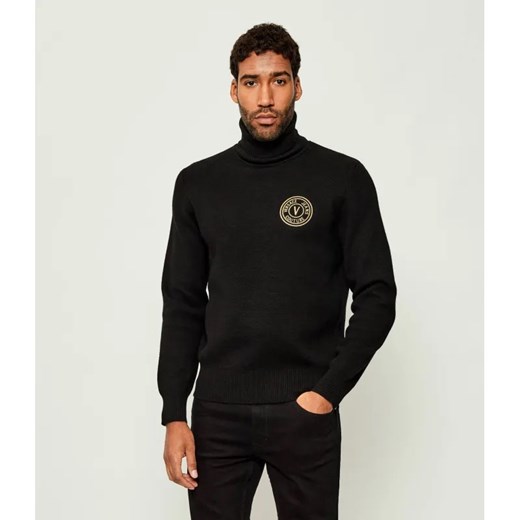 Versace Jeans Couture Golf | Slim Fit | z dodatkiem wełny i kaszmiru ze sklepu Gomez Fashion Store w kategorii Swetry męskie - zdjęcie 185855655
