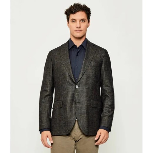Oscar Jacobson Wełniana marynarka Fogerty | Regular Fit | z dodatkiem jedwabiu i kaszmiru ze sklepu Gomez Fashion Store w kategorii Marynarki męskie - zdjęcie 185855659