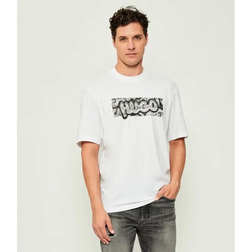Hugo Blue T-shirt Nedirix | Regular Fit ze sklepu Gomez Fashion Store w kategorii T-shirty męskie - zdjęcie 185855719