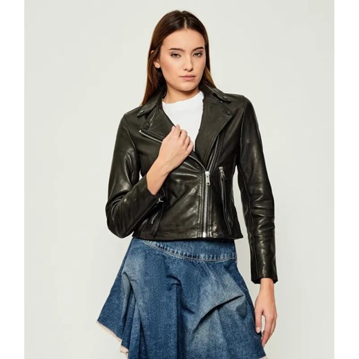 All Saints Skórzana ramoneska DALBY | Slim Fit ze sklepu Gomez Fashion Store w kategorii Kurtki damskie - zdjęcie 185858946