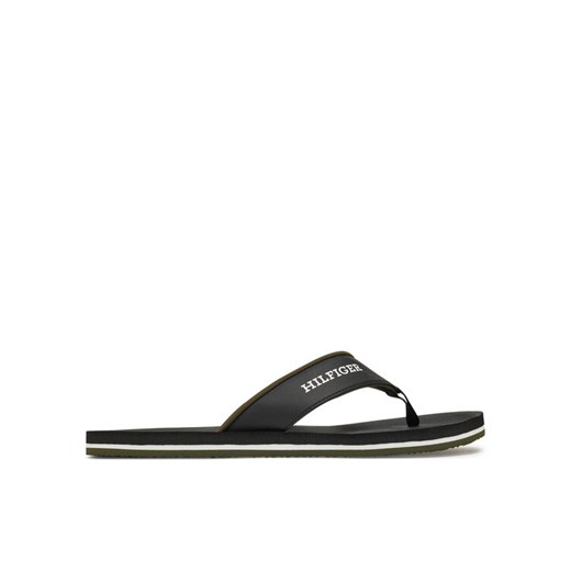 Japonki Tommy Hilfiger Padded Comfort Hilfiger B Sandal FM0FM05440 Czarny ze sklepu eobuwie.pl w kategorii Klapki męskie - zdjęcie 185859387