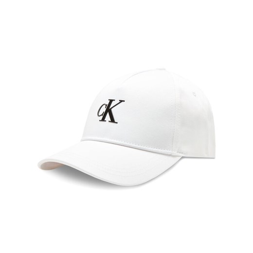 Czapka z daszkiem Calvin Klein Jeans K50K510750 Biały ze sklepu eobuwie.pl w kategorii Czapki z daszkiem damskie - zdjęcie 185859419