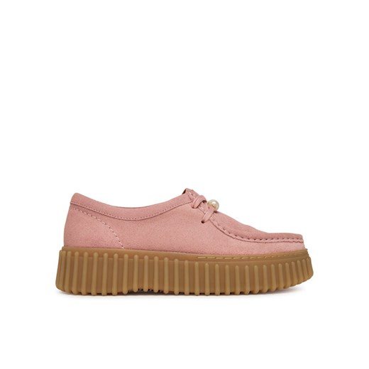 Półbuty Clarks Torhill Bee 26184585 Różowy ze sklepu eobuwie.pl w kategorii Buty sportowe damskie - zdjęcie 185859458