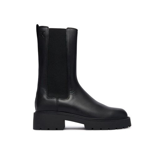 Sztyblety Calvin Klein Chunky High Chelsea YW0YW01909 Czarny ze sklepu eobuwie.pl w kategorii Botki - zdjęcie 185859498